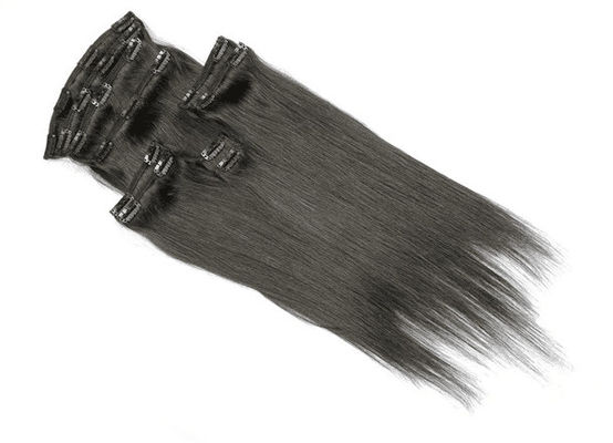 Porcellana Clip vergine non trattata dei capelli umani nelle estensioni naturali non guardando spargimento fornitore