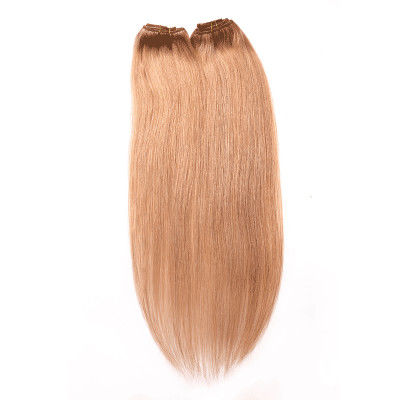 Porcellana Clip dei capelli umani di Remy dell'indiano del 1B di colore di Brown nelle estensioni nessun capelli sintetici fornitore
