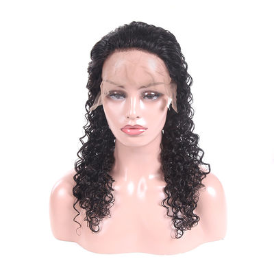 Porcellana Parrucche piene reali dei capelli umani del pizzo con assicurazione profonda di commercio di Wave dei capelli del bambino fornitore