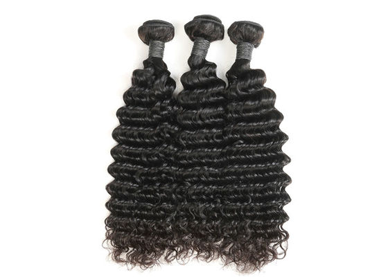 Porcellana Estensione economica vergine riccia profonda brasiliana dei capelli umani di Wave di nuova promozione fornitore