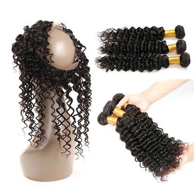 Frontale profondo di 360 genuini Wave, frontale profondo di 360 a 24 pollici Wave nessun capelli di spaccatura fornitore