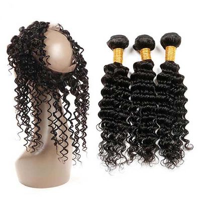 Frontale profondo di 360 genuini Wave, frontale profondo di 360 a 24 pollici Wave nessun capelli di spaccatura fornitore